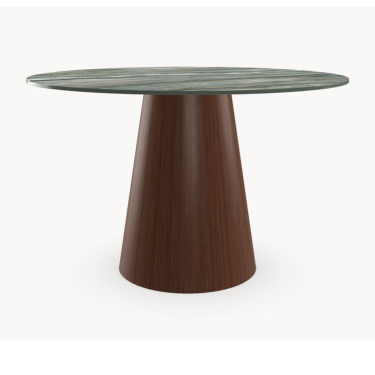 Oak solid herringbone dining table - Danish - Cone