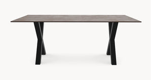 Keramische eettafel Pulpis Brown - Recht - X onder
