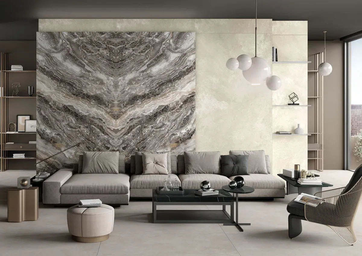 Keramiek eettafel Orobico Luxe - Organisch B - Matrix Metaal sfeerbeeld 10 - Industrial Home