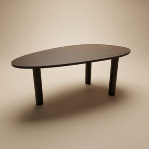 Melamine eettafel Dark Brown - Kiezel A - 3 Pole e