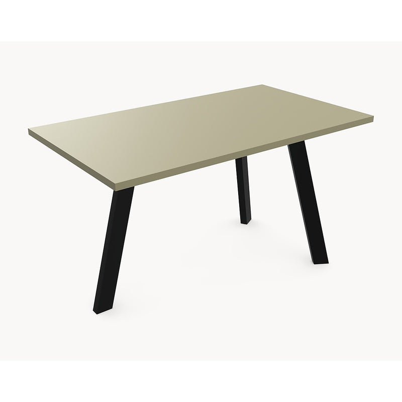 Melamine eettafel Lichen Green - Recht - Trias onderstel