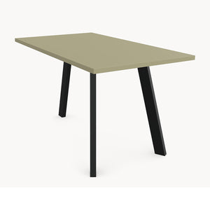 Melamine eettafel Lichen Green - Recht - Trias onderstel