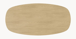 Melamine eettafel Light Oak - Deens Recht - A Angled onderstel — afbeelding 6 | Industrial Home