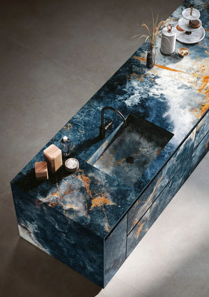 Keramische eettafel Ocean Blue - Recht - Matrix sfeerbeeld 8 - Industrial Home