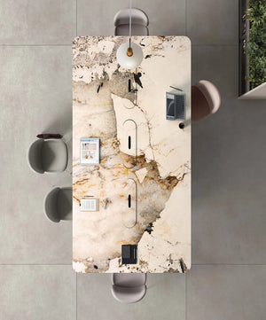 Keramiek Magellano eettafel - Vierkant - Sol sfeerbeeld 2 - Industrial Home