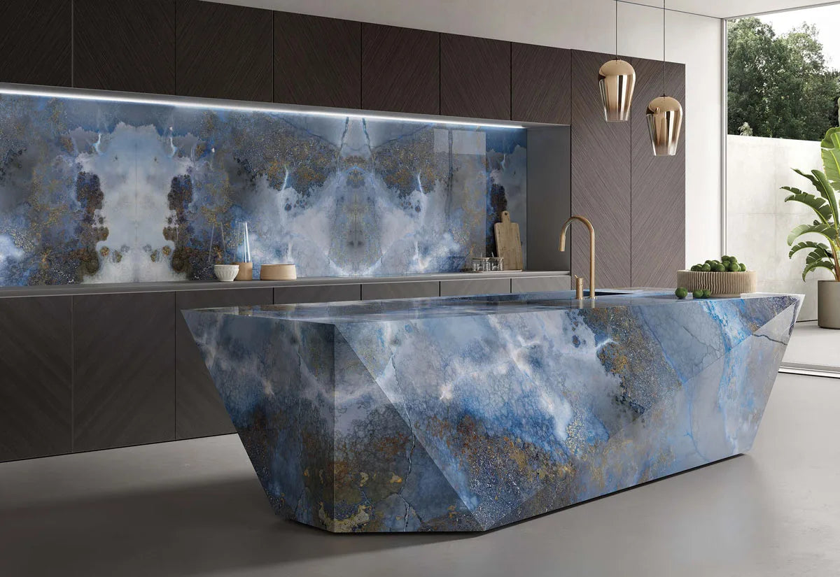 Keramiek  eettafel Thunderstorm - Kiezel A - Sol double sfeerbeeld 4 - Industrial Home