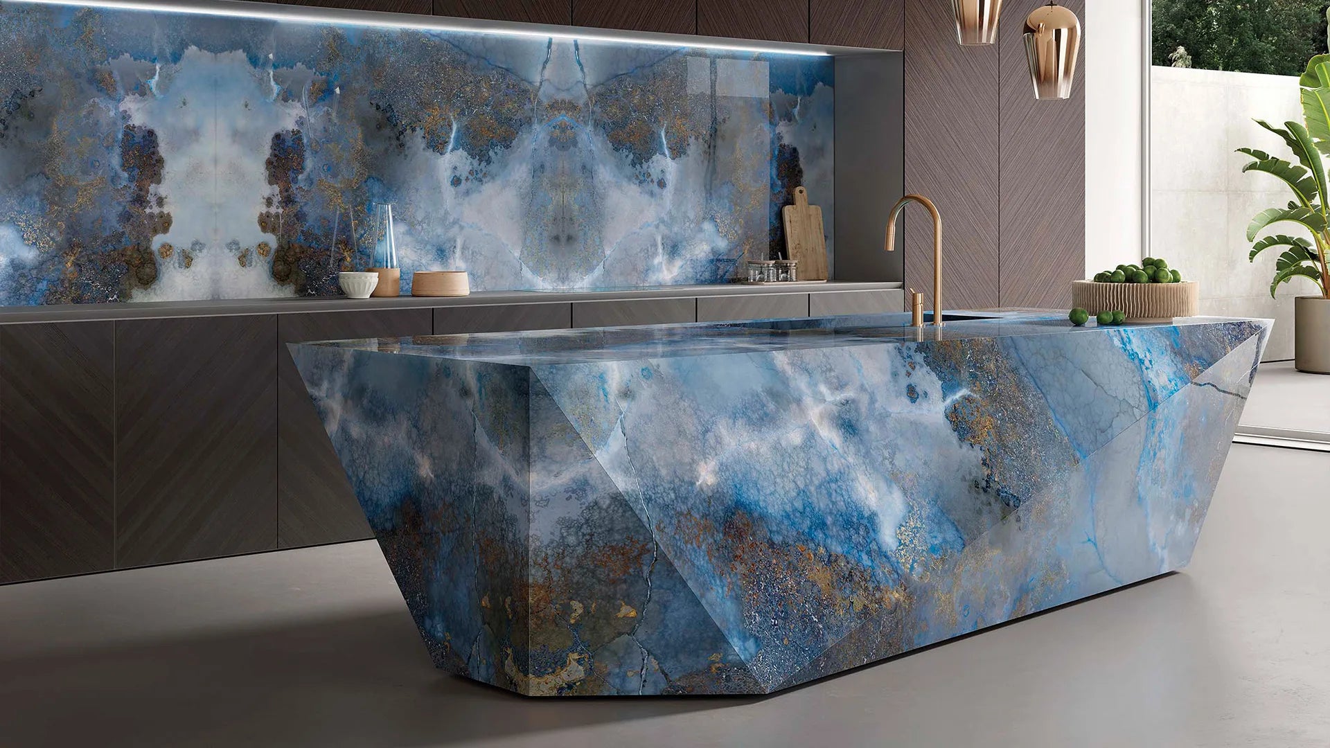 Keramiek  eettafel Thunderstorm - Kiezel A - Sol double sfeerbeeld 8 - Industrial Home