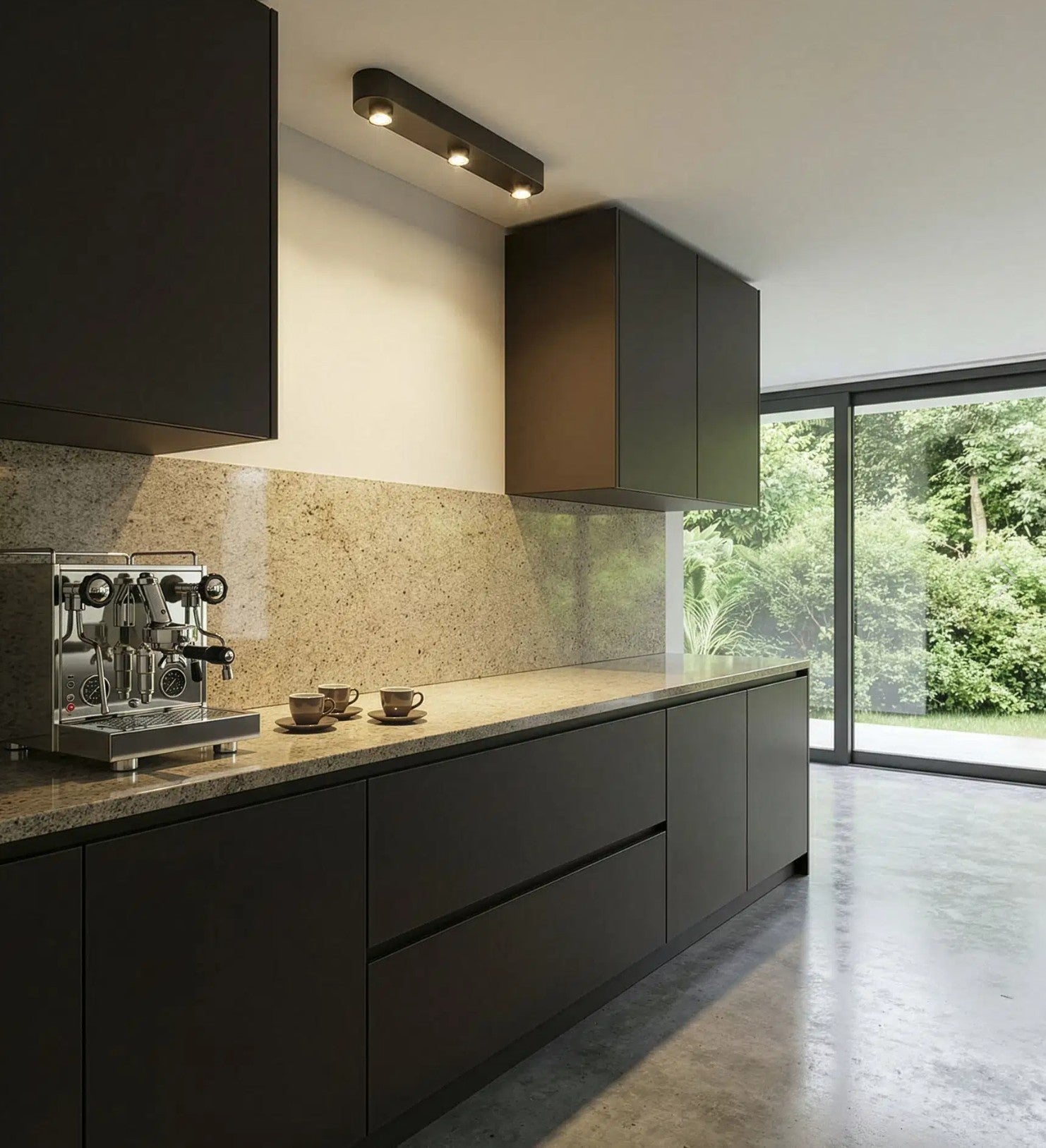 Plafondlamp Bar 3-lichts / Sienna bruin