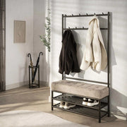 Garderobebank Luno 100cm / Drift brown - Industrial Home