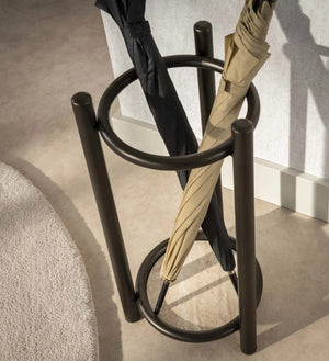 Paraplubak Luno rond / Drift brown sfeerbeeld 2 - Industrial Home
