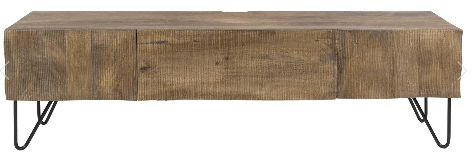 TV-meubel Ocean / Massief mango zand