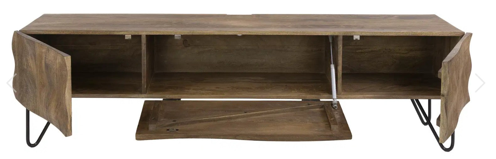 TV-meubel Ocean / Massief mango zand