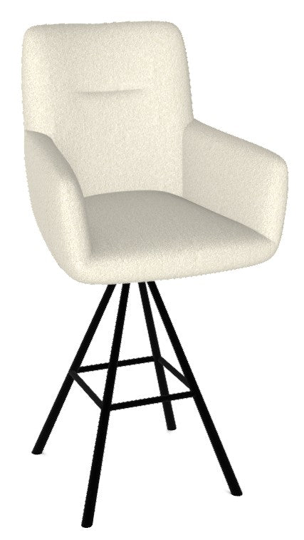 Hugo Dining Chair - Taupe - Base A