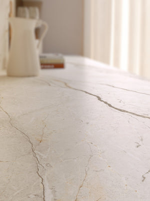 Keramische eettafel Silver Root White- Plat Ovaal - 2 Half cones eiken - Japandi sfeerbeeld 4 - Industrial Home