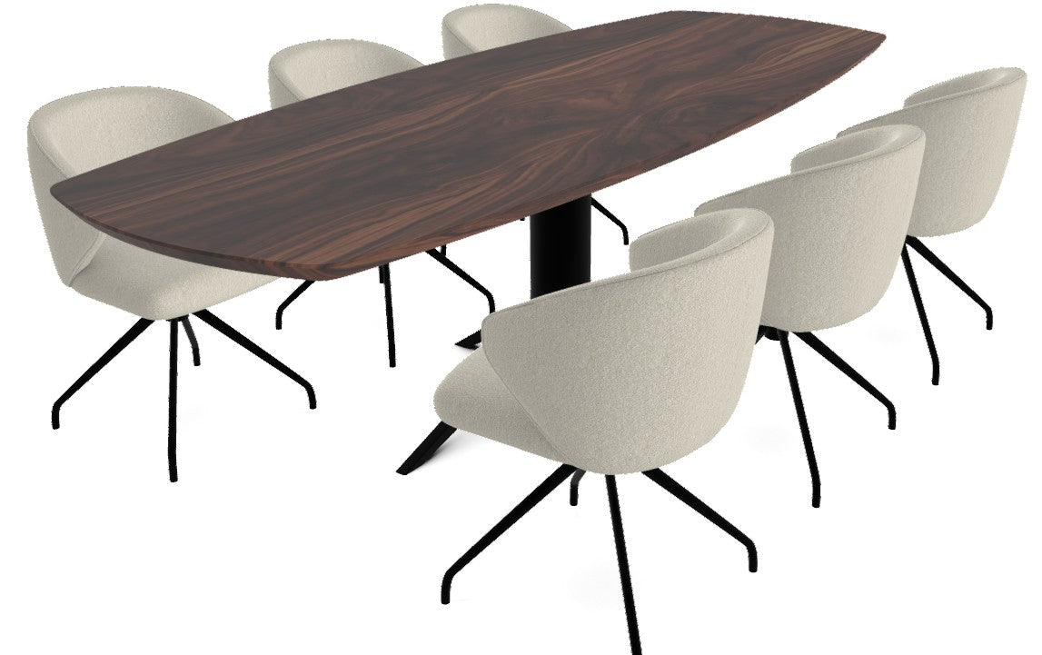 Hugo Dining Chair - Taupe - Base A