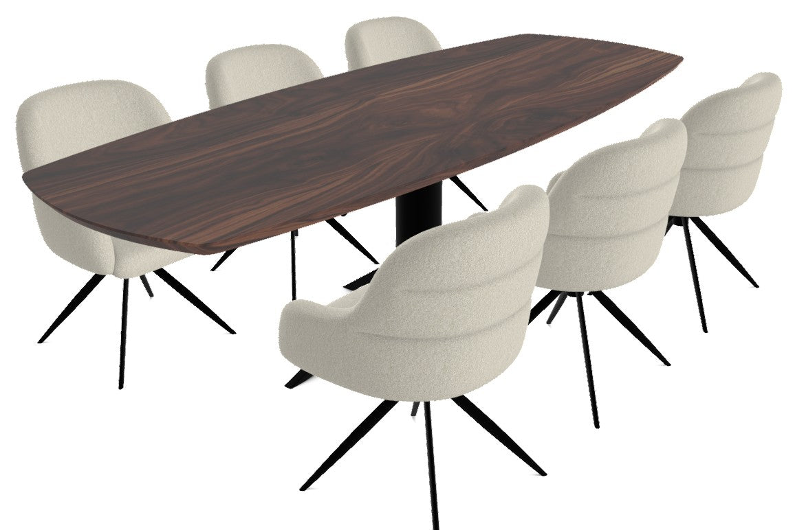 Hugo Dining Chair - Taupe - Base A