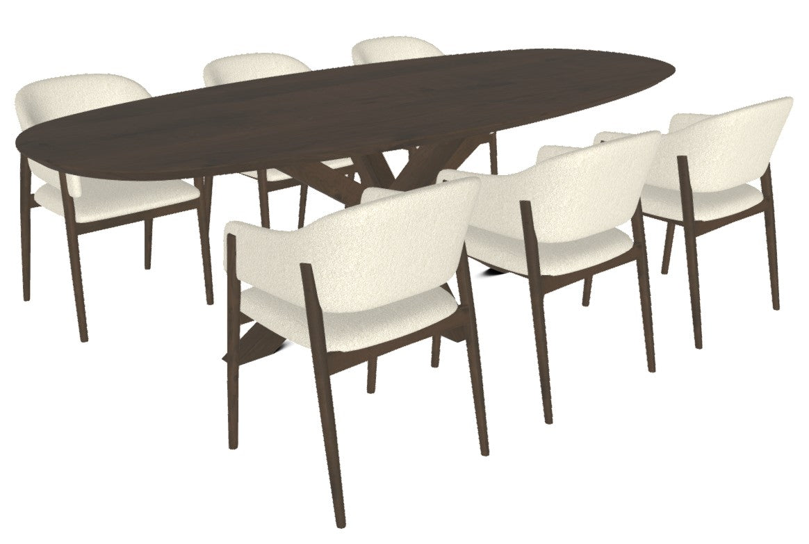 Hugo Dining Chair - Taupe - Base A