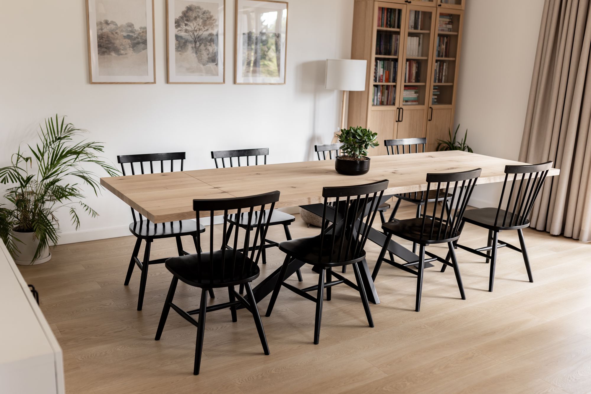 Extendable Oak Dining Table Made to Measure | Industrial Home