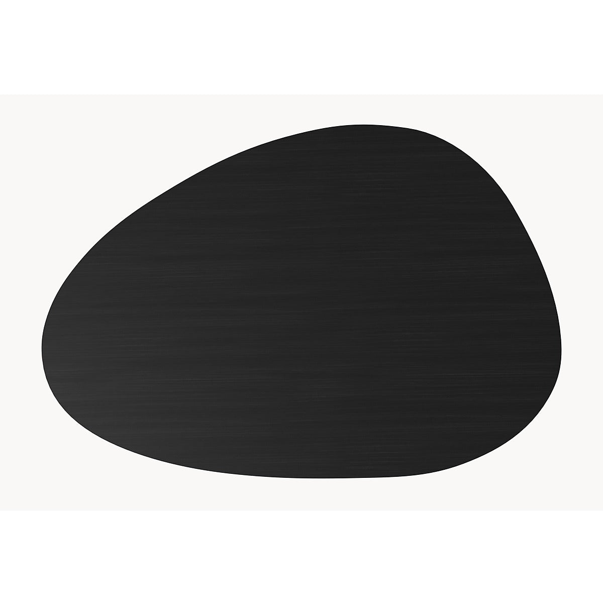 Melamine eettafel Black Oak - Kiezel A - Matrix Thin onderstel metaal