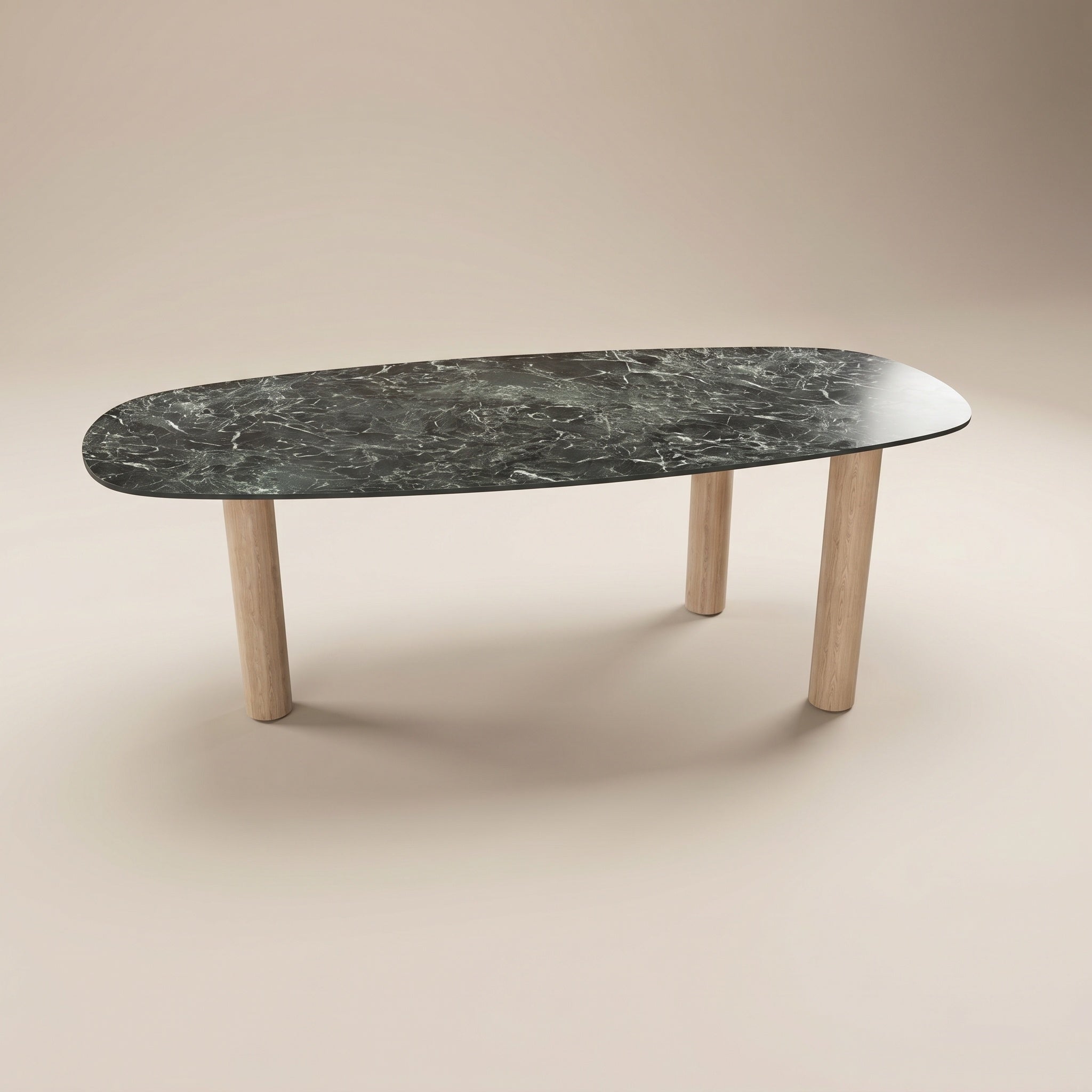 Keramik Esstisch Verde France - Dänisches Recht - Pole Eiche