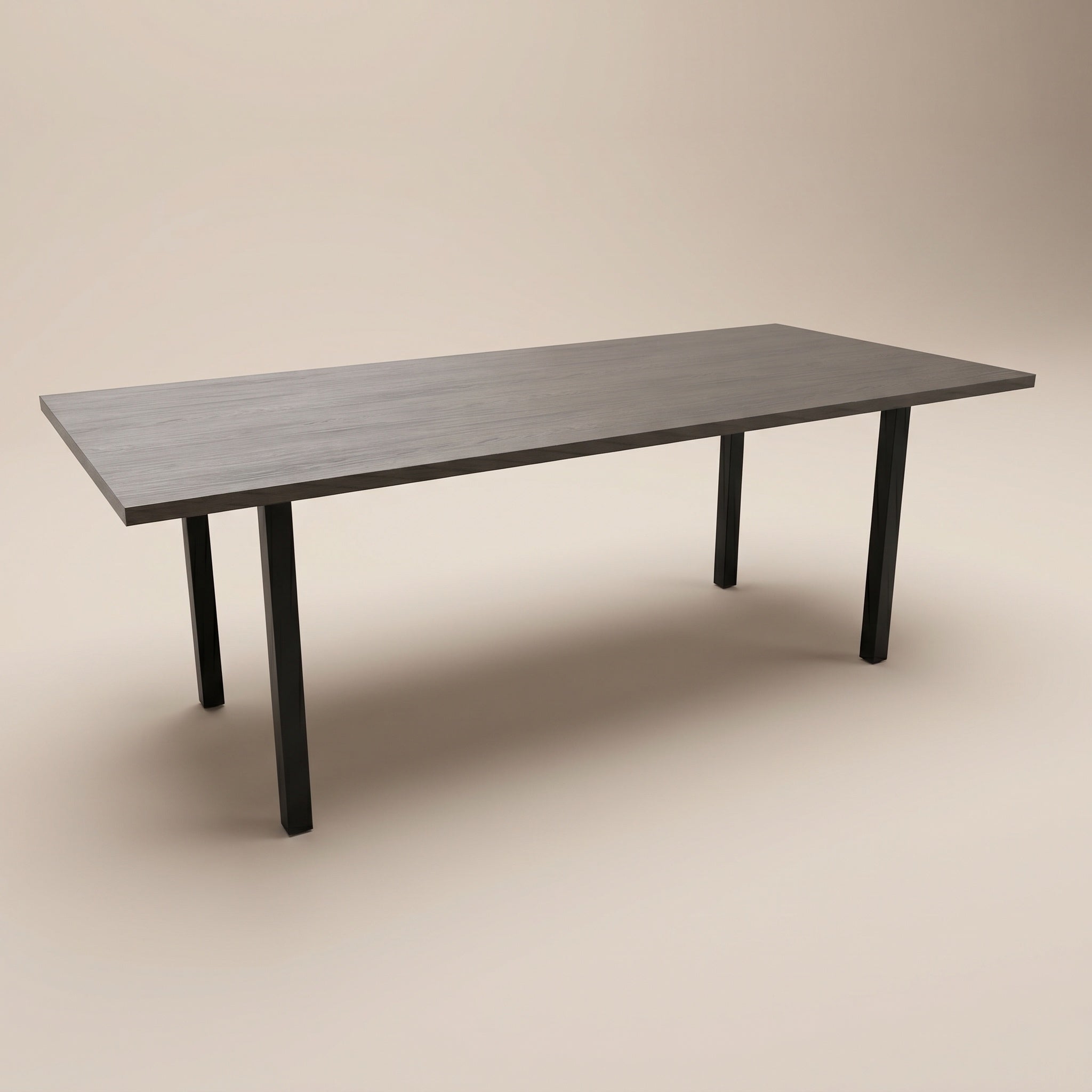 Melamin-Esstisch Casella Oak Chestnut Brown - Gerade - N Gestell