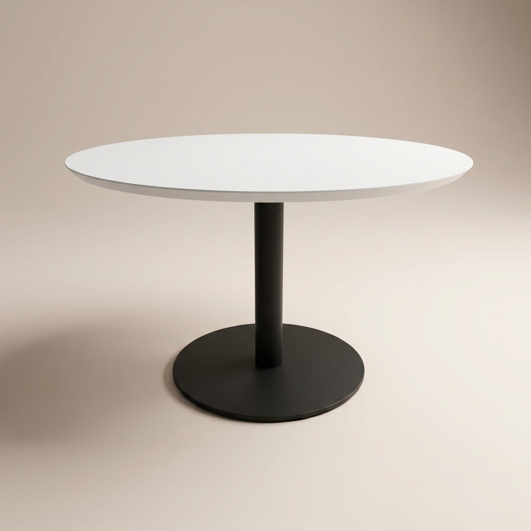 HPL eettafel Frozen Blue - Rond - Sol D10 metaal
