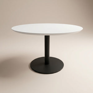 HPL eettafel Frozen Blue - Rond - Sol D10 metaal | Industrial Home