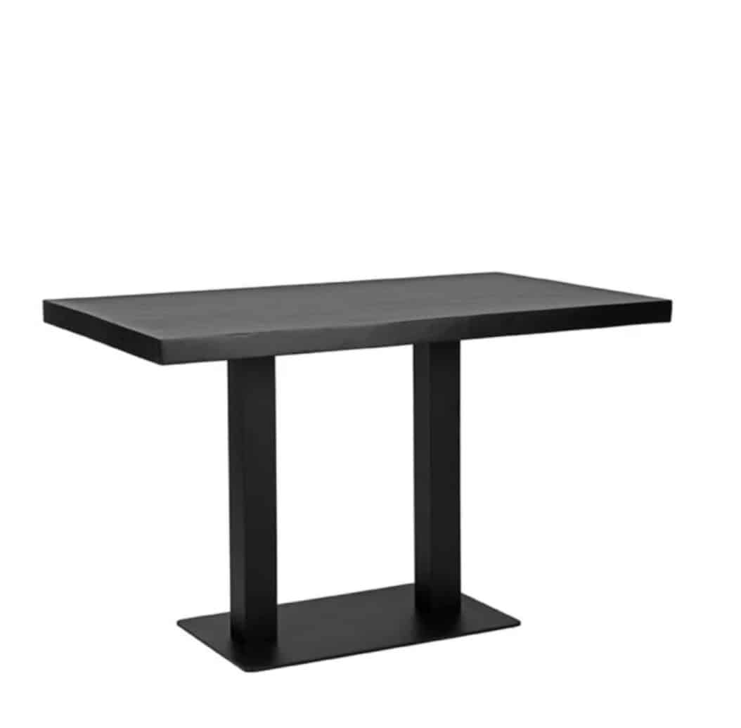 Restauranttafel Rechthoekig Straight Edge 120 Cm Mango